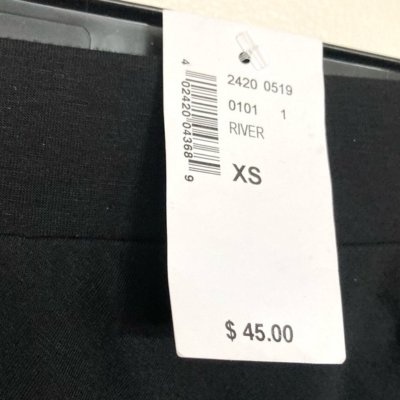 XS•NWT•KISMET•BLACK RUCHED MAXI SKIRT W HIGH SIDE SLIT• - Picture 6 of 6